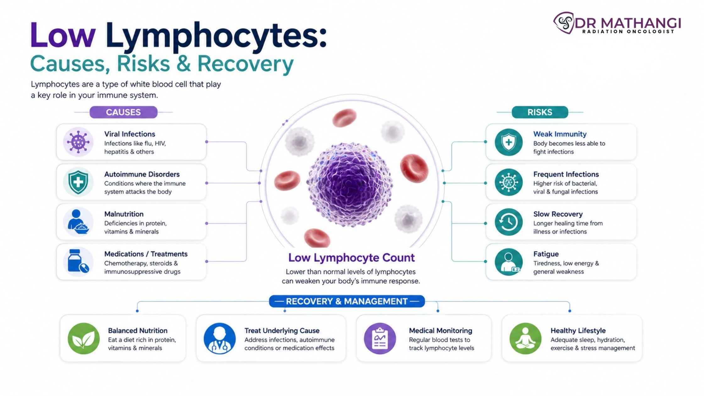 Low Lymphocytes: Causes, Risks & Recovery