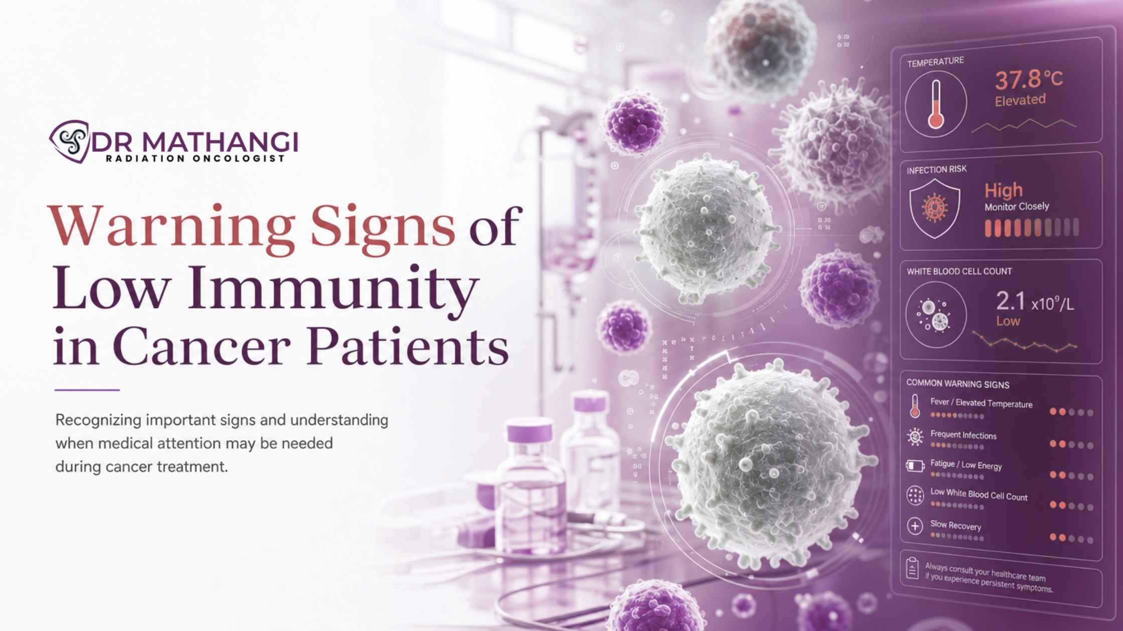 Warning Signs of Low Immunity in Cancer Patients